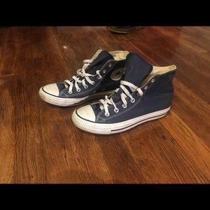 Blue High Top Converse